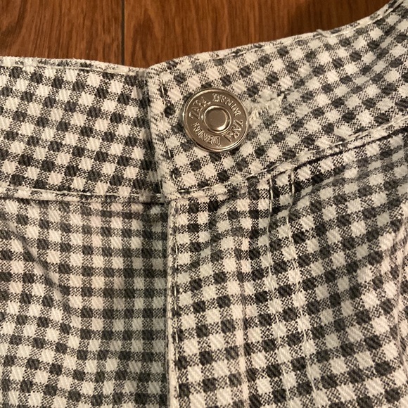 ZARA denim checkered gingham shorts - Picture 3 of 5